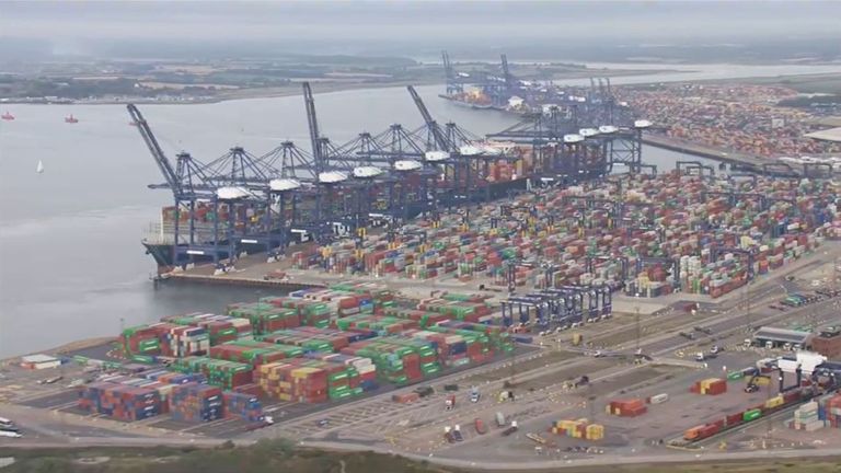 There have been reports that container ships are being diverted away from Felixstowe 