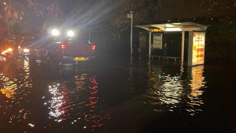 Flood water has swept through the city.  Pic: Prof Larissa Naylor