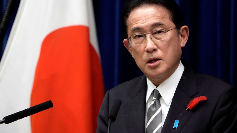 Japanese Prime Minister Fumio Kishida speaks during a news conference at the prime minister&#39;s official residence in Tokyo, Japan October 14, 2021. Eugene Hoshiko/Pool via REUTERS/File Photo