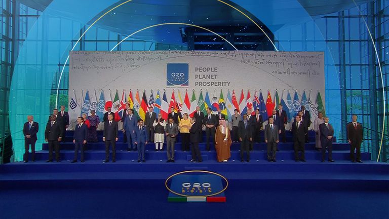 Les dirigeants du G20 à Rome