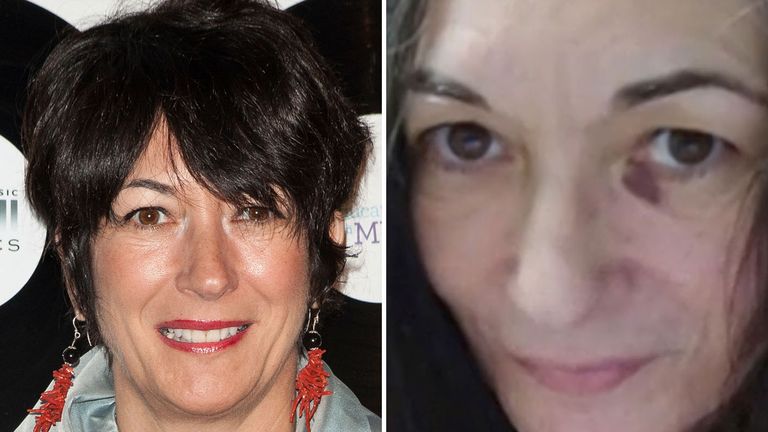 A photo of Ghislaine Maxwell with a 'black eye' was released by her lawyer in April