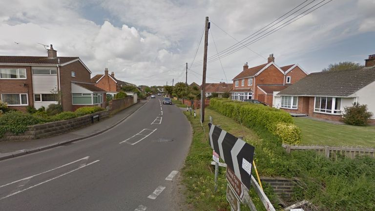 The incident happened at an address on Parsonage Road in Berrow, Somerset. Pic: Google
