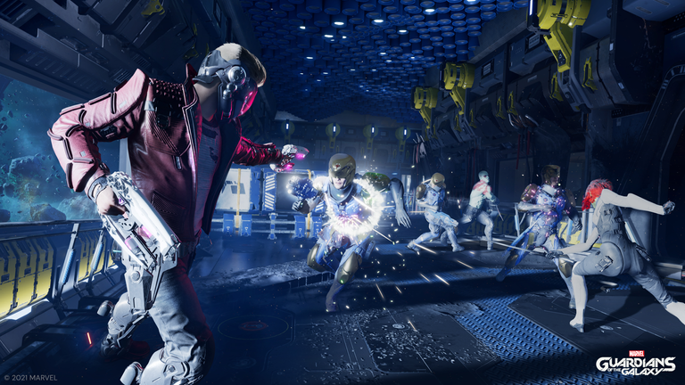 Marvel's Guardians of the Galaxy est maintenant disponible en jeu vidéo.  Photo : Marvel/Square Enix 