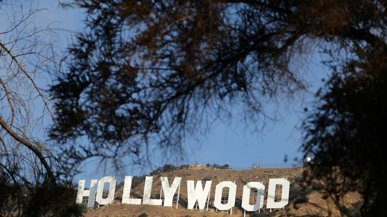 The Hollywood sign is seen in Hollywood, Los Angeles, California, U.S. October 19, 2017. REUTERS/Lucy Nicholson