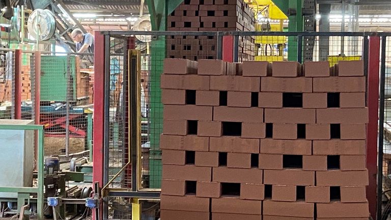 Gas-powered kilns, heated to more than 1,000 degrees, are affected by the surge in energy prices