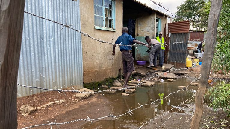 Puddles in Kisumu breeding grounds for malaria