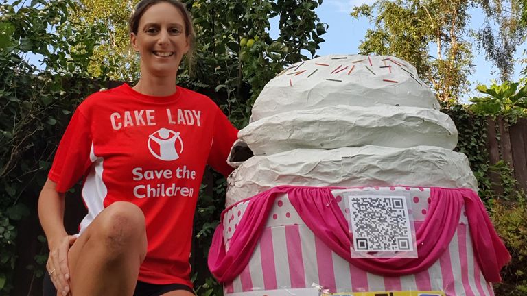 Anna Bassil is hoping to beat the Guinness World Record as fastest woman dressed as a sweet food