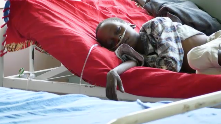 Ill child in Kenya