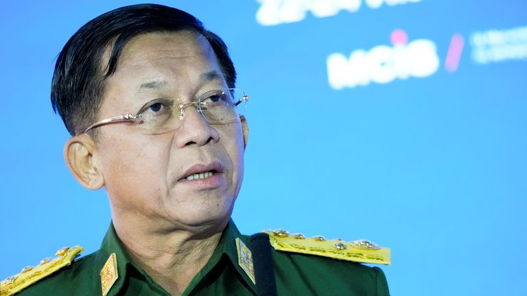 Commander-in-Chief of Myanmar&#39;s armed forces, Senior General Min Aung Hlaing
