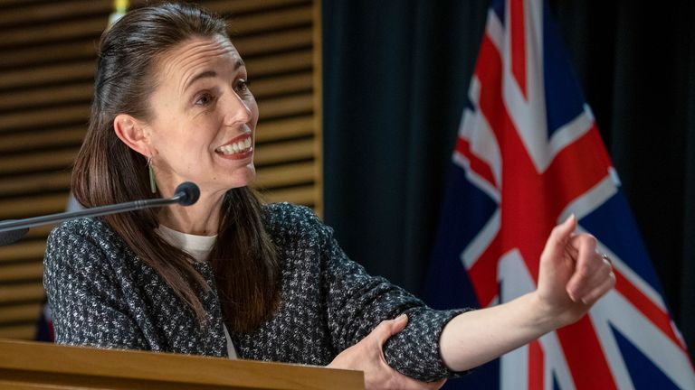 New Zealand Prime Minister Jacinda Ardern addresses a post-Cabinet press conference at Parliament in Wellington, New Zealand, Monday, Oct. 4, 2021. New Zealand...s government has acknowledged what most other countries did long ago, It can no longer completely get rid of the coronavirus.  (Mark Mitchell/Pool Photo via AP)
PIC:AP
