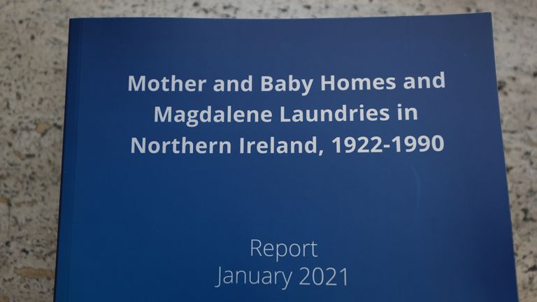 The research report on Mother and Baby Homes and Magdalene laundries in Northern Ireland at Stormont following its publication