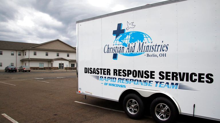 Christian Aid Ministries located on Ohio 39 in Berlin, Ohio is seen here on Sunday, Oct. 17, 2021. (AP Photo/Tom E. Puskar)