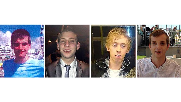BEST QUALITY AVAILABLE Undated archive images issued by Metropolitan Police by (left to right) Daniel Whitworth, Jack Taylor, Anthony Walgate and Gabriel Kovari.  The long-awaited investigations into the deaths of the victims of Stephen Port will begin on Tuesday.  Over the next 10 weeks, a jury of inquiry will hear details about how four young gay men met their deaths in the hands of the serial killer between June 2014 and September 2015. Release Date: Tuesday, October 5, 2021.