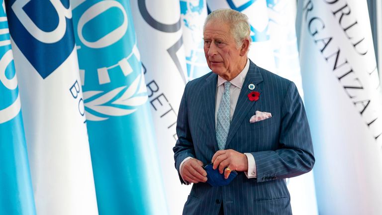 Le prince Charles au sommet du G20 à Rome.  Photo : AP