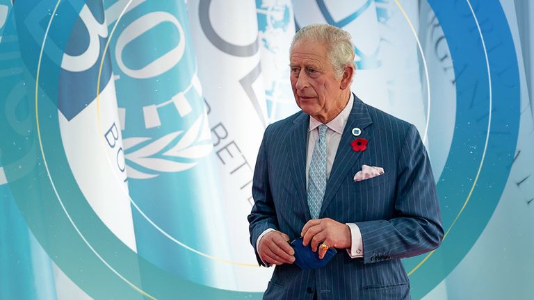 Prince Charles at the G20 summit in Rome. Pic: AP