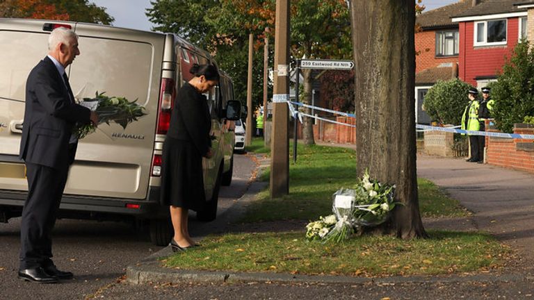 House of Commons Speaker Sir Lindsay Hoyle and Home Secretary Priti Patel were also in Leigh-on-Sea this morning. Pic: Number 10