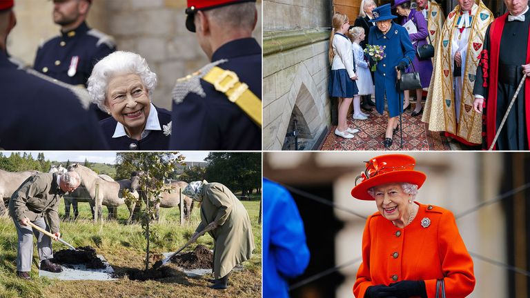 In the past month the Queen has taken part in more than a dozen engagements around the country 