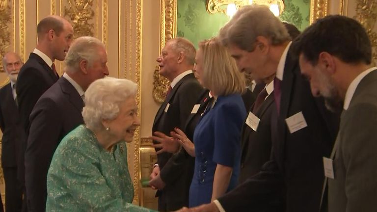 The Queen meets John Kerry