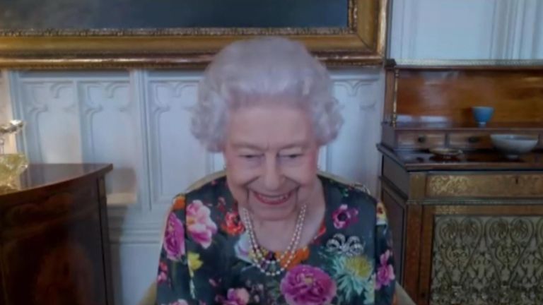 Queen makes her first virtual appearance since it was announced she won&#39;t be attending COP26