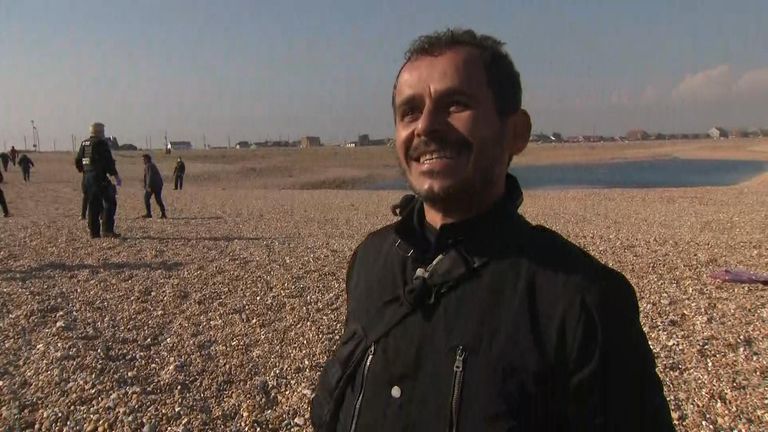 A migrant that arrived at Dungeness in Kent said French police did nothing to stop them leaving.
