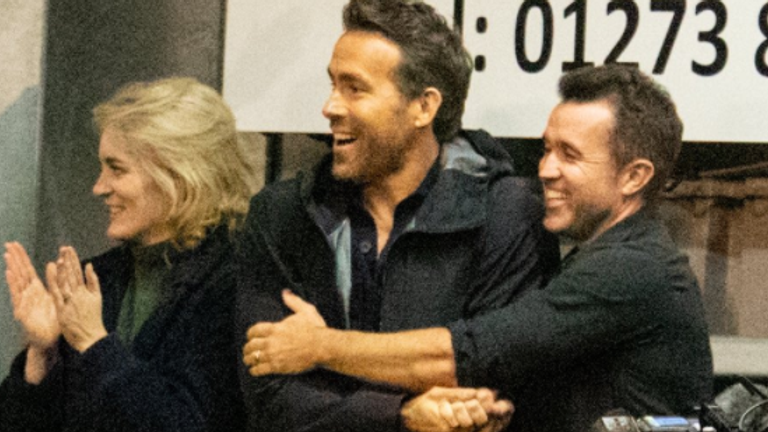Wrexham owners and Hollywood movie stars Ryan Reynolds and Rob McElhenney have been spotted supporting the team in person for the first time since the p Pic: Maidenhead United