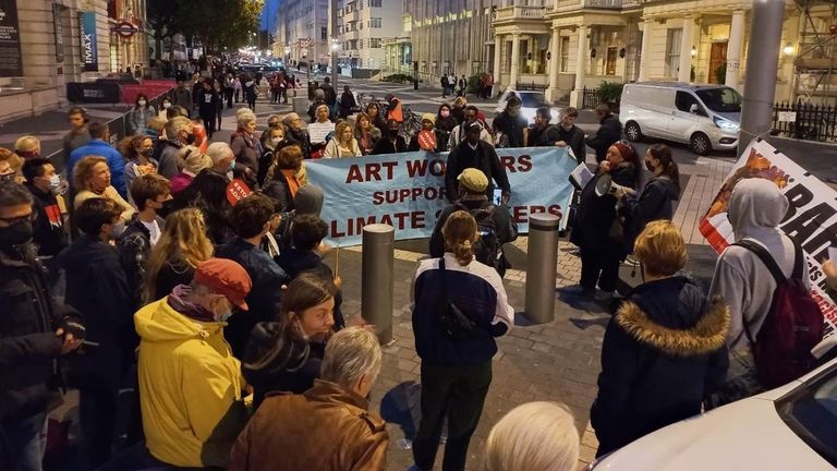 Members of the UKSCN said they were holding a candlelight vigil at the Science Museum on Tuesday evening  