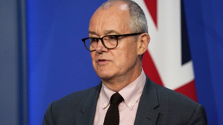 Chief scientific adviser Sir Patrick Vallance, during a media briefing in Downing Street, London, on coronavirus (Covid-19). Picture date: Monday July 19, 2021.