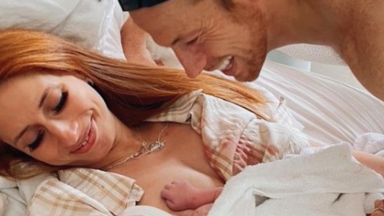Stacey Solomon and Joe Swash have welcomed a baby girl. Pic: Stacey Solomon