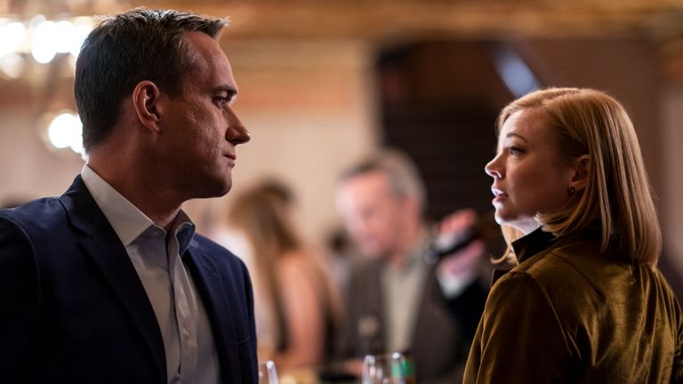 Matthew Macfadyen and Sarah Snook in Succession season two. Pic: Sky UK/ HBO