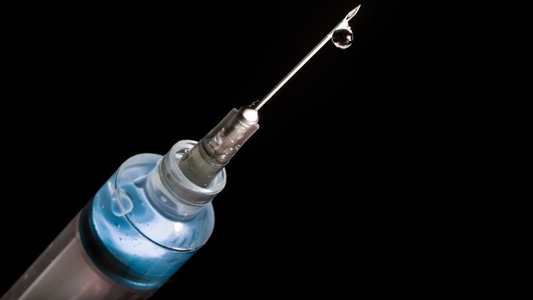 Syringe with needle