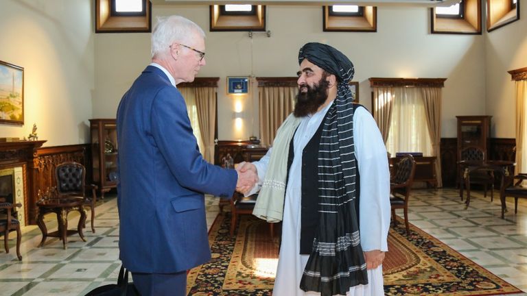 Sir Simon Gass, the Prime Minister&#39;s High Representative for Afghan Transition meets Taliban Foreign Minister Mawlawi Amir Khan Muttaqi