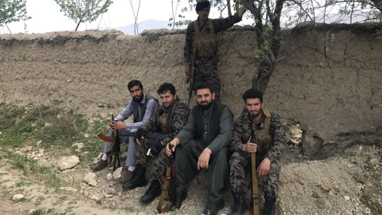 Re: Waheed Totakhyl  article from James Matthews 
 Waheed (centre)  says it was taken while he was in Bagram, visiting his brother in jail. He says the others in the picture are bodyguards from the Hezb e Islami party.