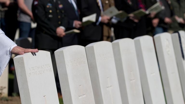 Lance Corporal Robert Cook will be laid to rest in the New Irish Farm cemetery near Ypres (File pic: AP)