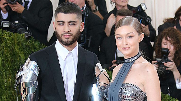 Zayn Malik et Gigi Hadid.  Image : XPX/STAR MAX/IP via AP