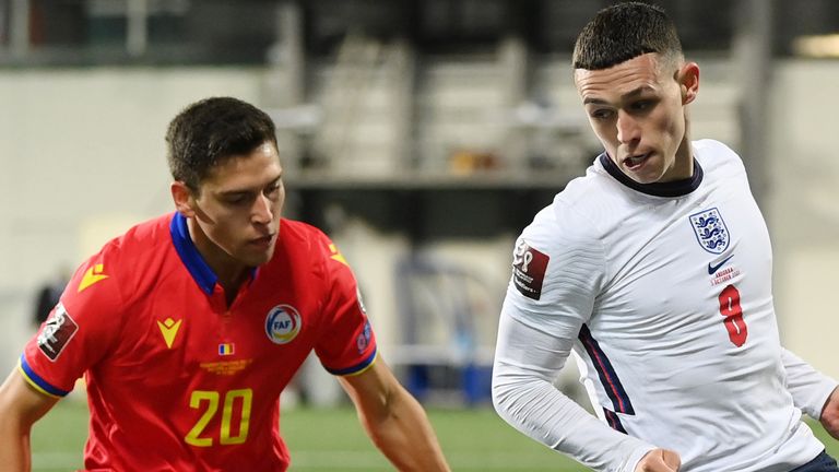Phil Foden starred for England in their win over Andorra