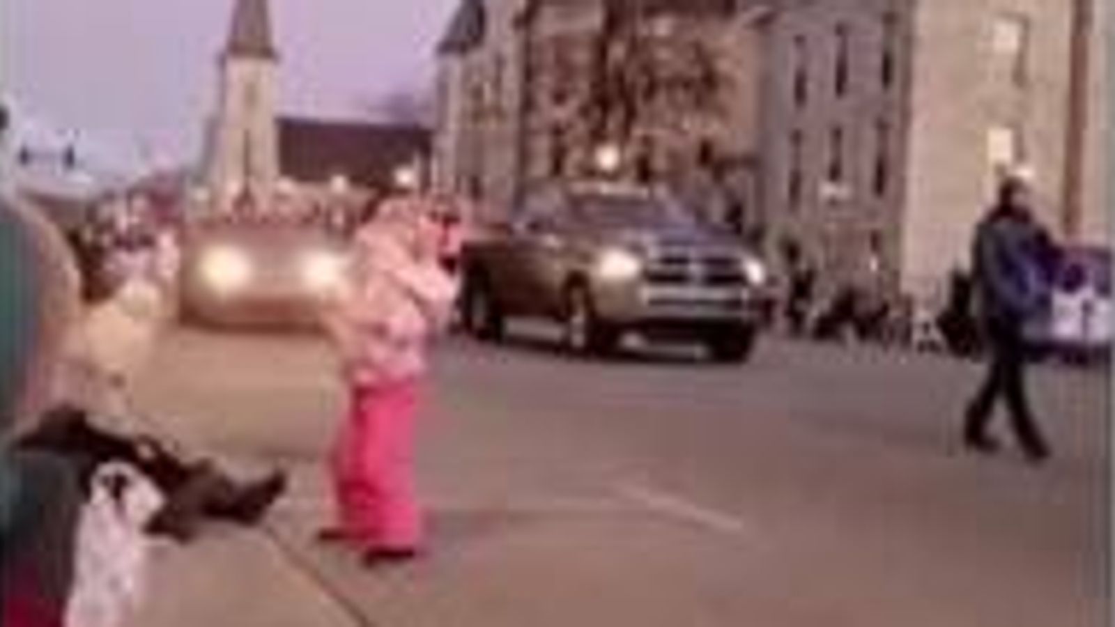 Car ploughs into US Christmas parade US News Sky News