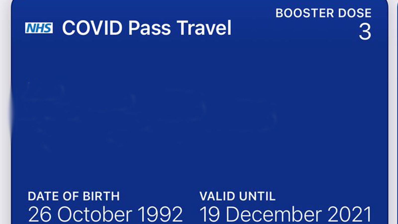 COVID19 Booster jabs and third doses added to NHS pass for