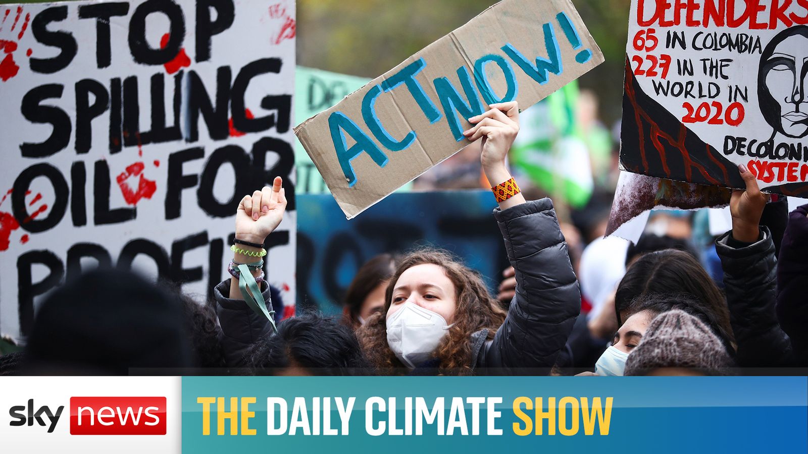 The Daily Climate Show: Young activists protest in Glasgow | Sky News