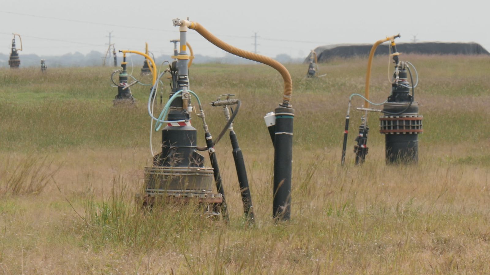 Climate change Texas landfill site captures methane from rubbish to