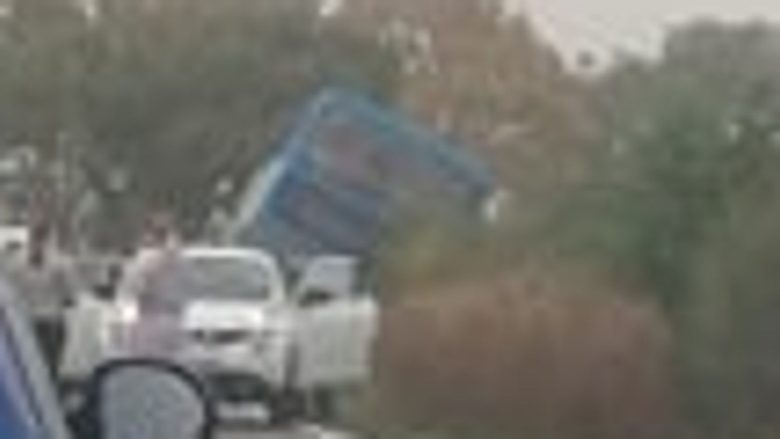 Lincolnshire School bus carrying 60 children overturns in North