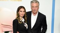 Actor Alec Baldwin, right, and wife Hilaria Baldwin attend the world premiere of "The Boss Baby: Family Business" at the SVA Theatre on Tuesday, June 22, 2021, in New York. (Photo by Evan Agostini/Invision/AP) 