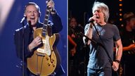 Bryan Adams and Jon Bon Jovi both reportedly had to cancel performances after testing positive for COVID-19. Pic: Reuters/Charles Sykes/Invision/AP