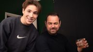 Filmmaker Noah Caplan with Danny Dyer. Pic: Chance 43 Productions