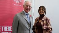 Prince Charles spoke to Cheryl during his visit to Cheryl&#39;s Trust Centre in Newcastle