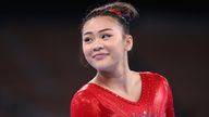 Tokyo 2020 Olympics - Gymnastics - Artistic - Gymnastics Training - Ariake Gymnastics Centre, Tokyo, Japan - August 3, 2021. Sunisa Lee of the United States during training. REUTERS/Lindsey Wasson