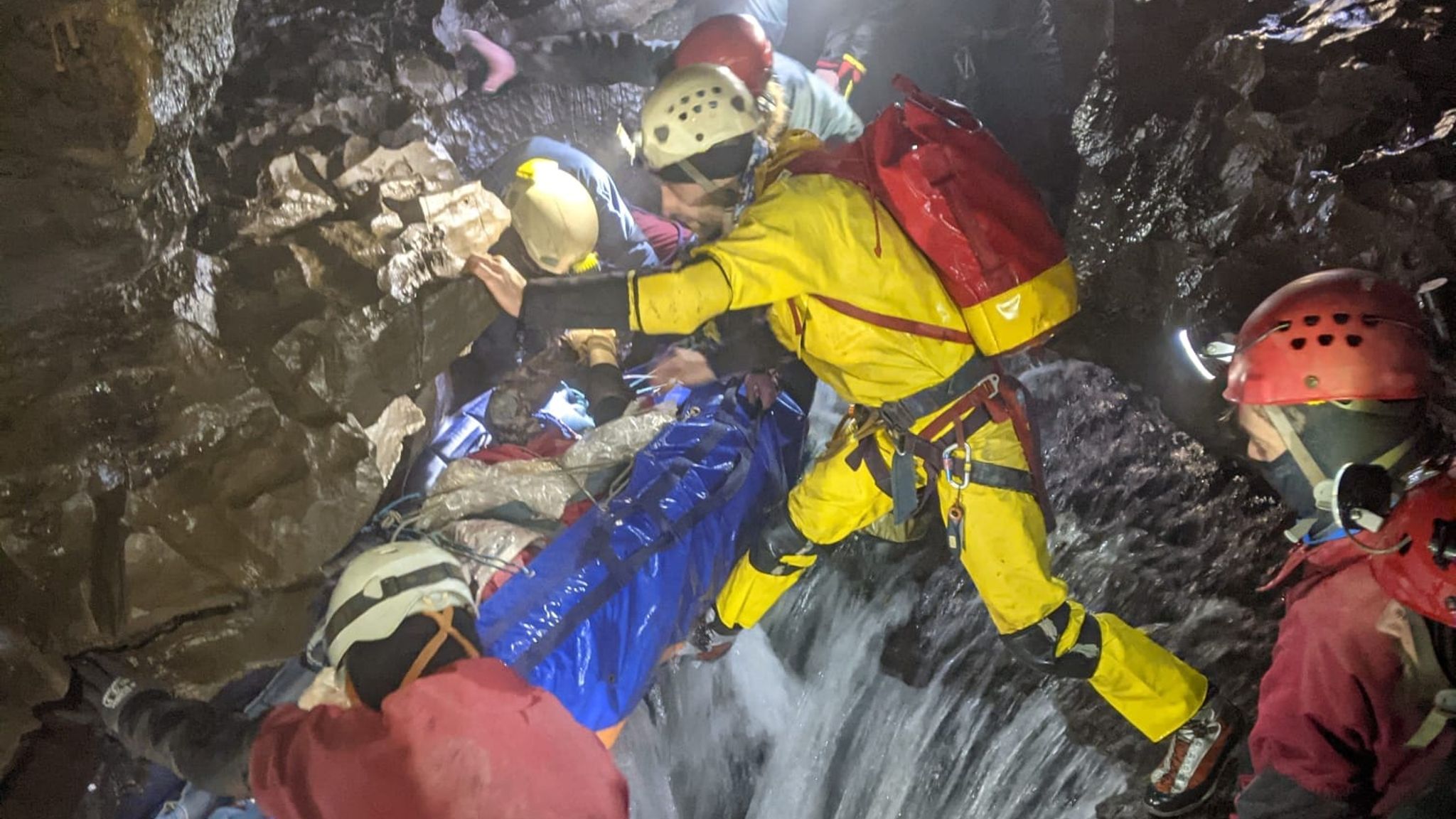 Injured man rescued from South Wales cave after getting trapped ...