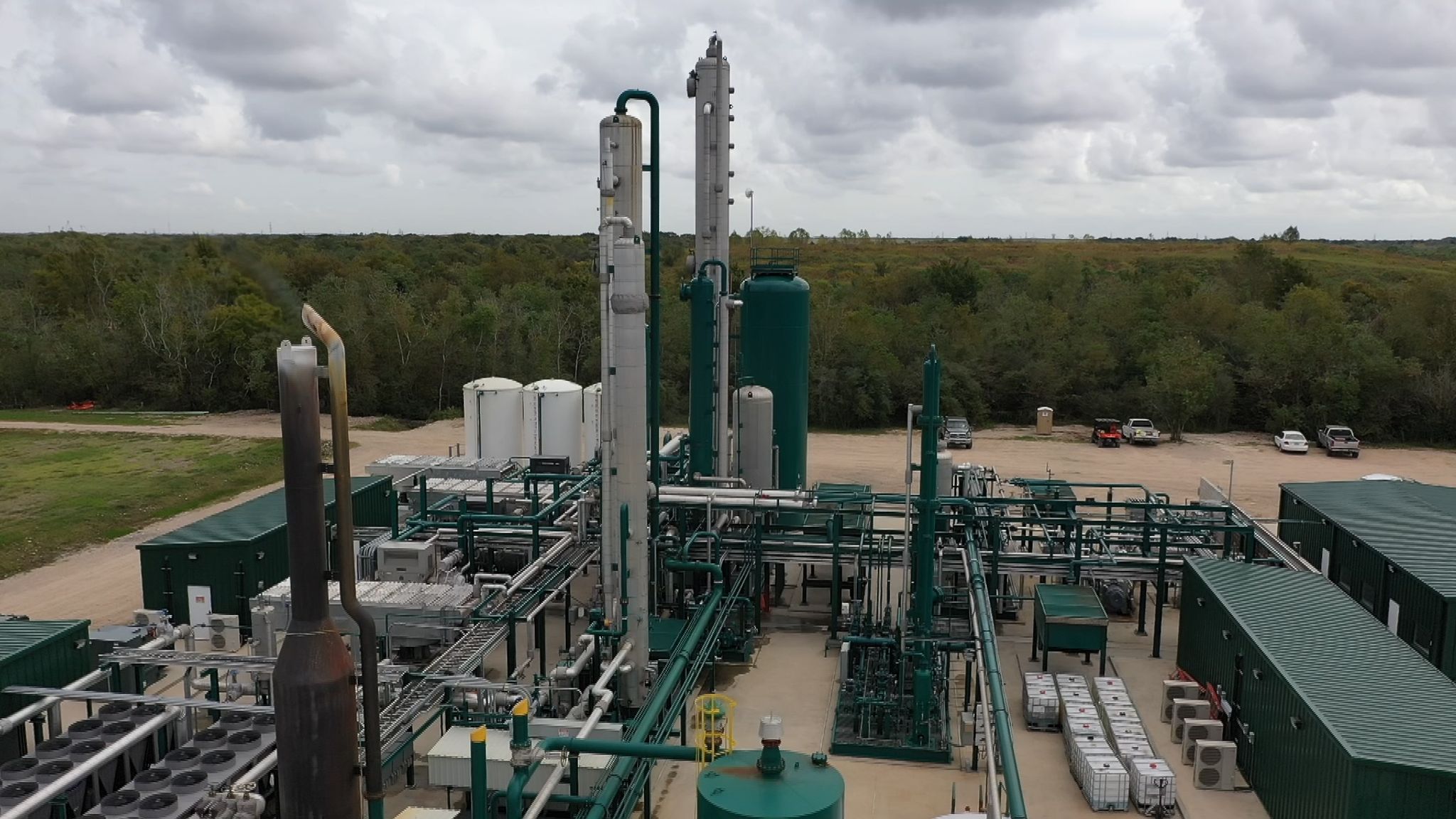 Climate change Texas landfill site captures methane from rubbish to