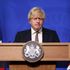 Prime Minister Boris Johnson during the media briefing in Downing Street