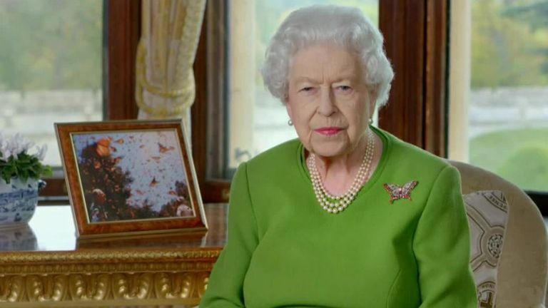 The Queen addresses COP26, touching on the future, politics, and her late husband. 