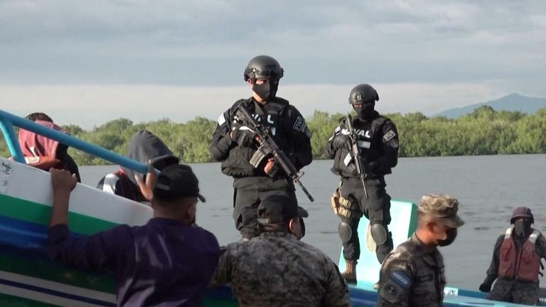 Salvadorian authorities seize boat-loads of cocaine worth millions.